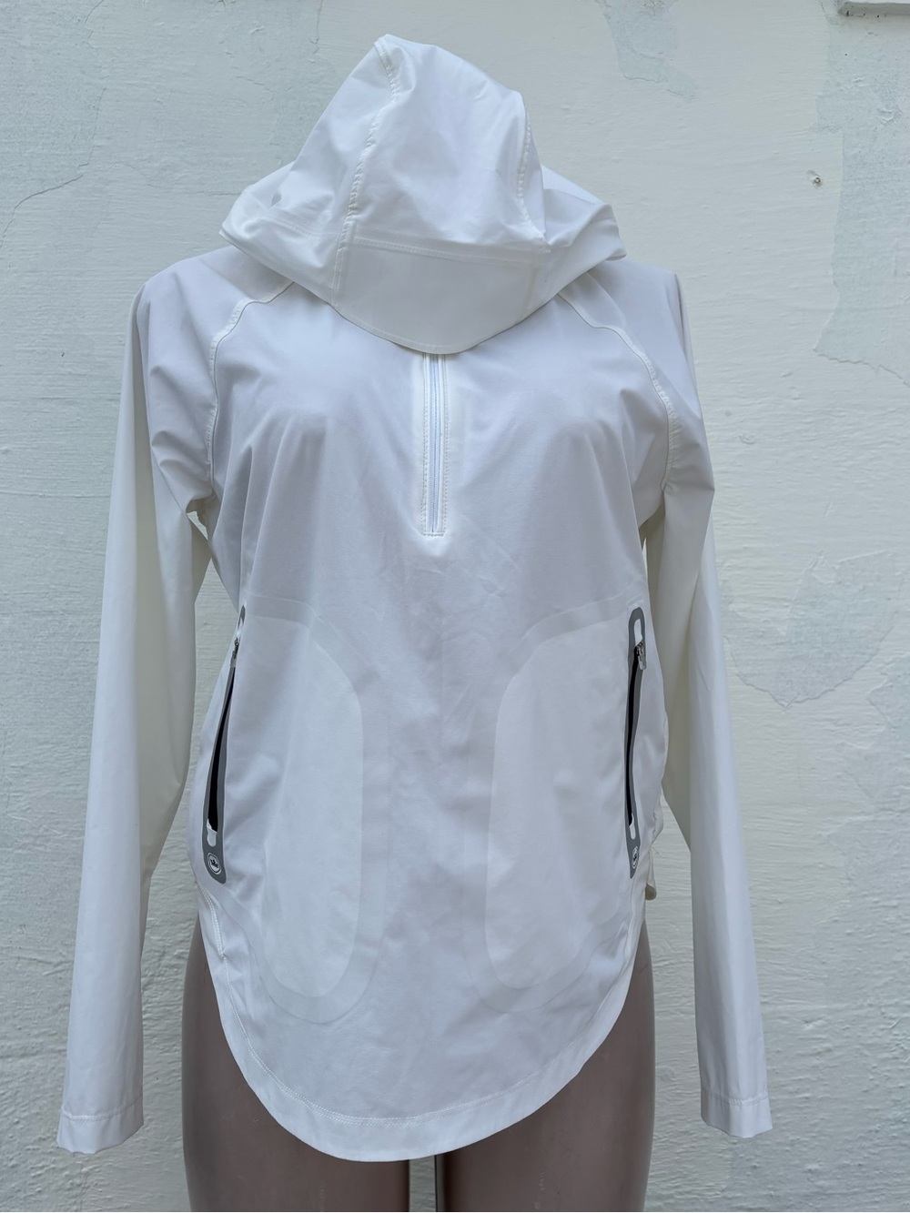 Peter Millar White Hooded Half-Zip Performance Pullover - Picture 2 of 8